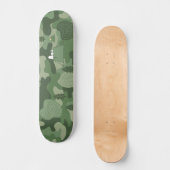 Skateboard cacahuètes | Camouflage Snoopy & Woodstock (Recto)