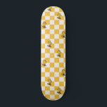 Skateboard cacahuètes | Drapeau À damiers bois<br><div class="desc">Découvrez ce design amusant de cacahuètes avec Woodstock.</div>