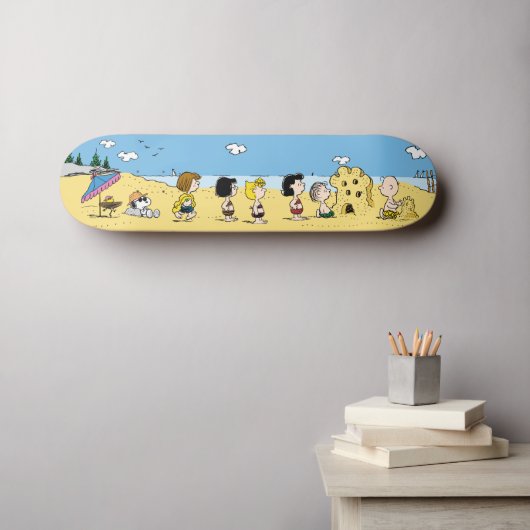 Skateboard cacahuètes | Journée à la plage (Art mural (Horz))