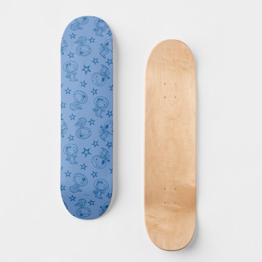 Skateboard cacahuètes | Snoopy Blue Space Astronaut Motif (Recto)