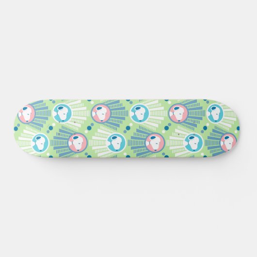 Skateboard cacahuètes | Snoopy Mint Green Deco Dreams Motif (Horz)