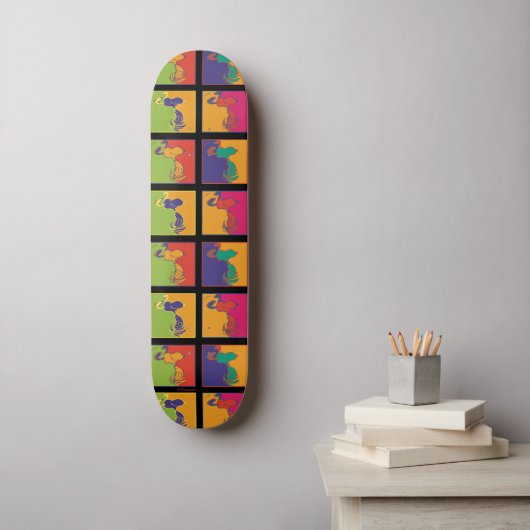Skateboard cacahuètes | Snoopy Pop Art Moderne (Art mural)