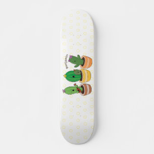 Skateboard Cactus trio chantante mignonne dessin animé