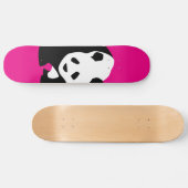 Skateboard Cadeau fuchsia de faune de zoo de roses indien (Horz)