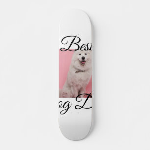 Skateboard Cadeau simple photo animal coloré nom chien Papa
