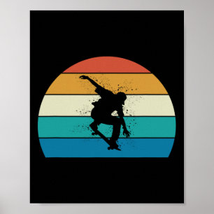 Skateboard Cadeau - Vintage Skateboarder Poster
