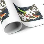 skateboard cadeaupapier (Rol Hoek)
