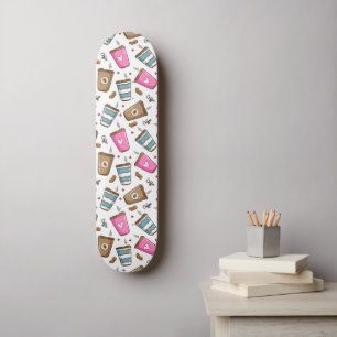Skateboard Cafés, Haricots, Coeurs, Amateur De Café