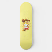 SKATEBOARD CAFFEINE DE CORGI FUELED! (Recto)