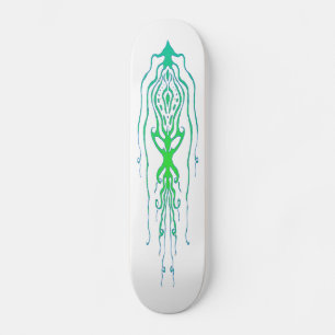 Skateboard Calamar à poulpe de tatouage tribal