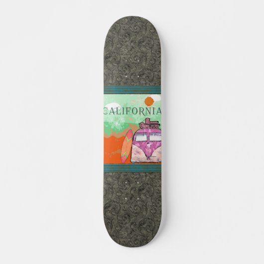 Skateboard California Travel Poster Skate (Devant)