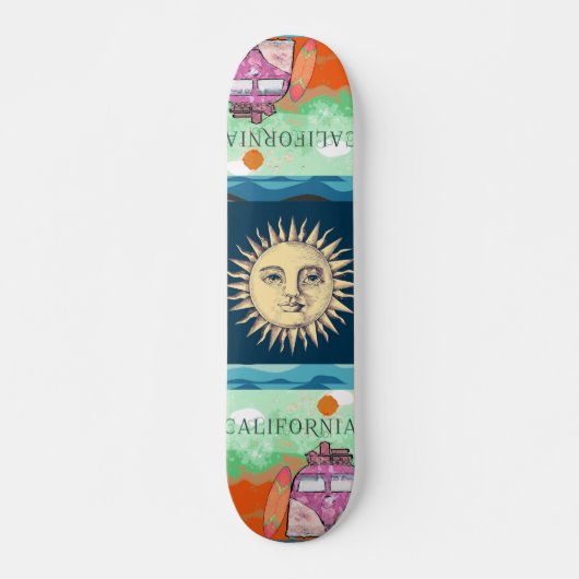 Skateboard California Travel Poster Skate (Devant)