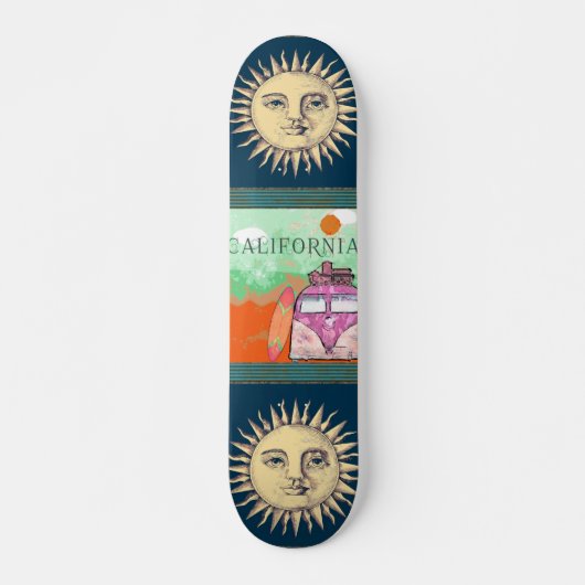 Skateboard California Travel Poster Skate (Devant)