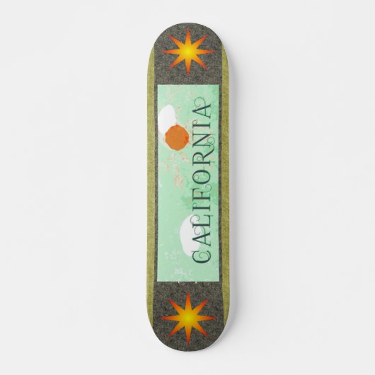 Skateboard California Travel Poster Skate (Devant)