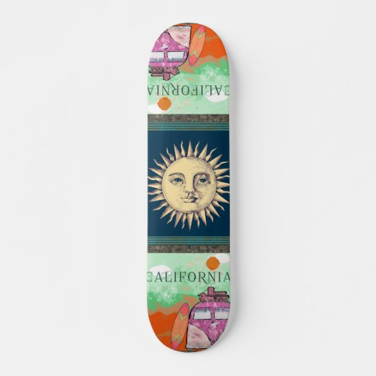 Skateboard California Travel Poster Skate (Devant)