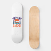 Skateboard Calme de plage hamac coucher de soleil (Recto)