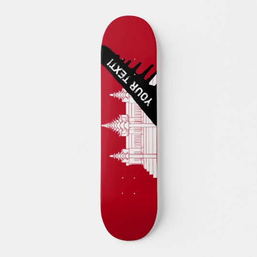 Skateboard Cambodia Flag (Devant)