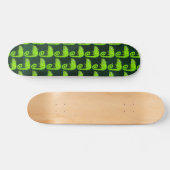 Skateboard Caméléon vert mignon (Horz)
