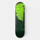 Skateboard Caméléon vert mignon (Recto)