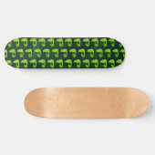 Skateboard Caméléon vert mignon (Horz)