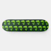 Skateboard Caméléon vert mignon (Horz)