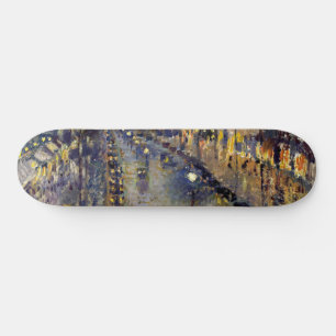 Skateboard Camille Pissarro - Boulevard Montmartre en nuit