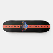 Skateboard Camion Monstre bleu et orange 8 1/8" (Horz)