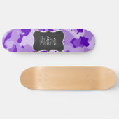 Skateboard Camo Améthyste Violet; Camouflage; Tableau noir (Horz)