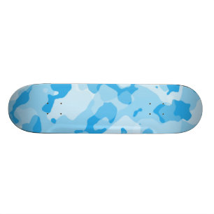 Skateboard Camo Bleu Bébé; Camouflage