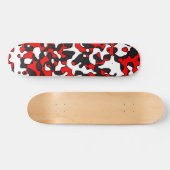 Skateboard Camo rouge fendu (Horz)