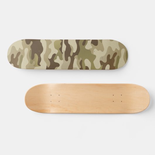 Skateboard Camo vert de l'armée texturée (Horz)