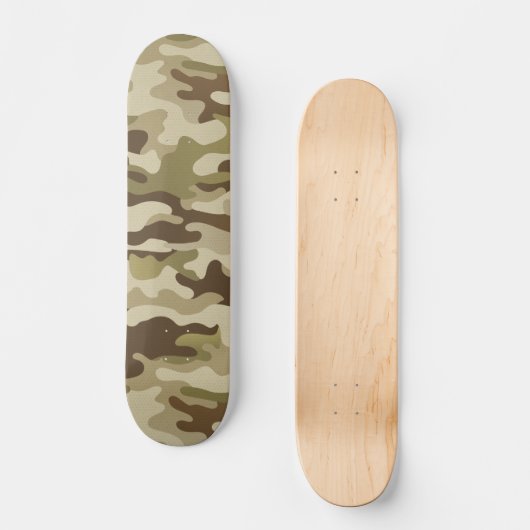 Skateboard Camo vert de l'armée texturée (Recto)