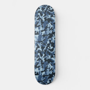 Skateboard Camouflage bleu