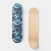 Skateboard Camouflage bleu (Recto)