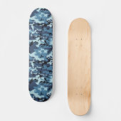 Skateboard Camouflage bleu (Recto)