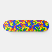 Skateboard Camouflage Camo Fun Rainbow (Horz)