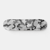 Skateboard Camouflage de noir de blanc gris (Horz)