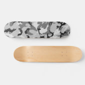 Skateboard Camouflage de noir de blanc gris (Horz)