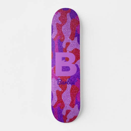 Skateboard Camouflage de Parties scintillant rouge et violet (Devant)