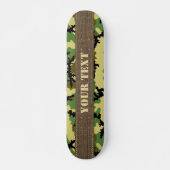 Skateboard Camouflage des bois (Devant)