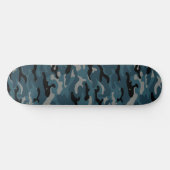 Skateboard Camouflage en noir de nuit (Horz)