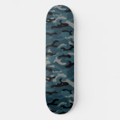 Skateboard Camouflage en noir de nuit (Recto)