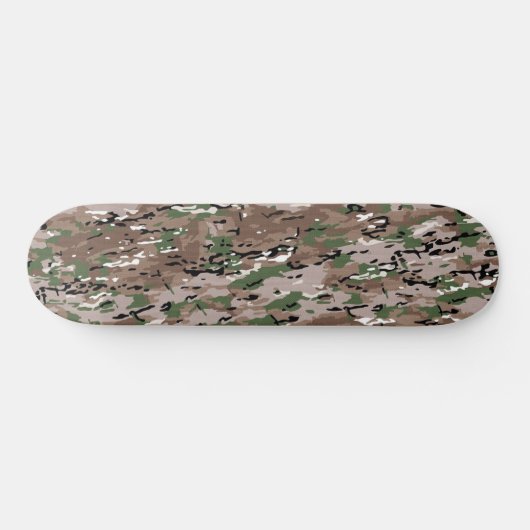 Skateboard Camouflage forestier Tan Green (Horz)