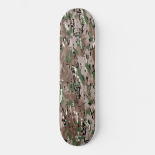 Skateboard Camouflage forestier Tan Green