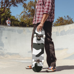 Skateboard Camouflage gris urbain no 15 imprimé  