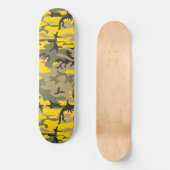 Skateboard Camouflage jaune et vert, Militaire, Armée (Recto)