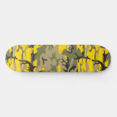 Skateboard Camouflage jaune et vert, Militaire, Armée (Horz)