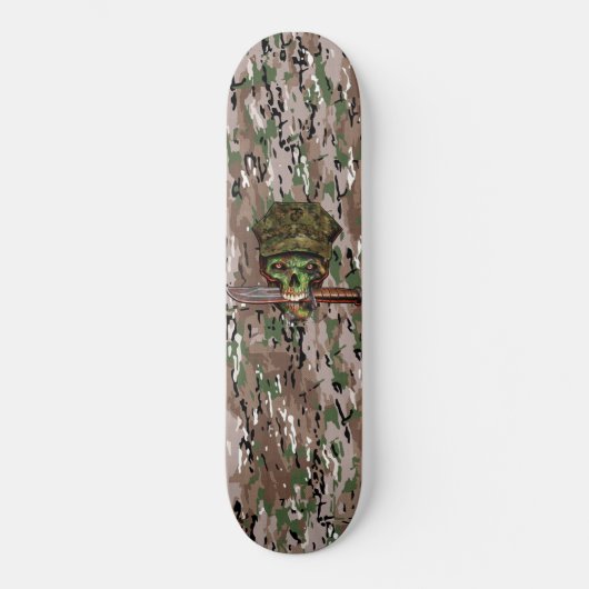 Skateboard Camouflage marin Zombie Dagger (Recto)