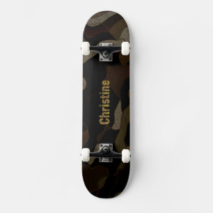 Skateboard Camouflage militaire personnalisé Police Christine