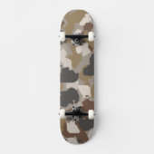 Skateboard Camouflage Militaire Tons Terre Bruns (Recto)
